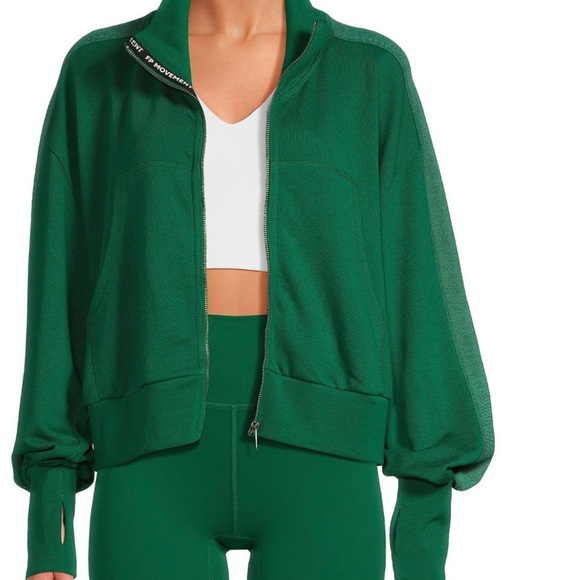 FP Movement by Free People Jackets & Blazers - FP Movement Set by Free People Green Workout Jacket + Leggings